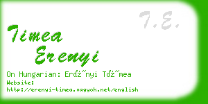 timea erenyi business card